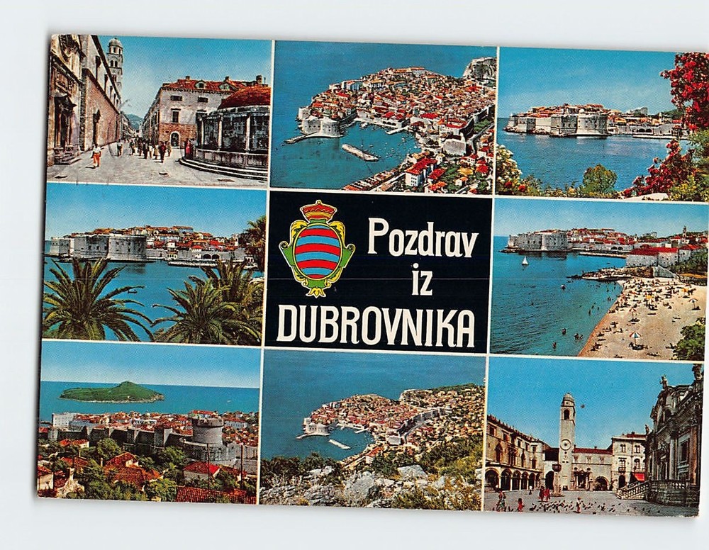 Postcard Pozdrav iz Dubrovnik Croatia