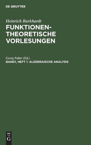 Algebraische Analysis (Hardback)