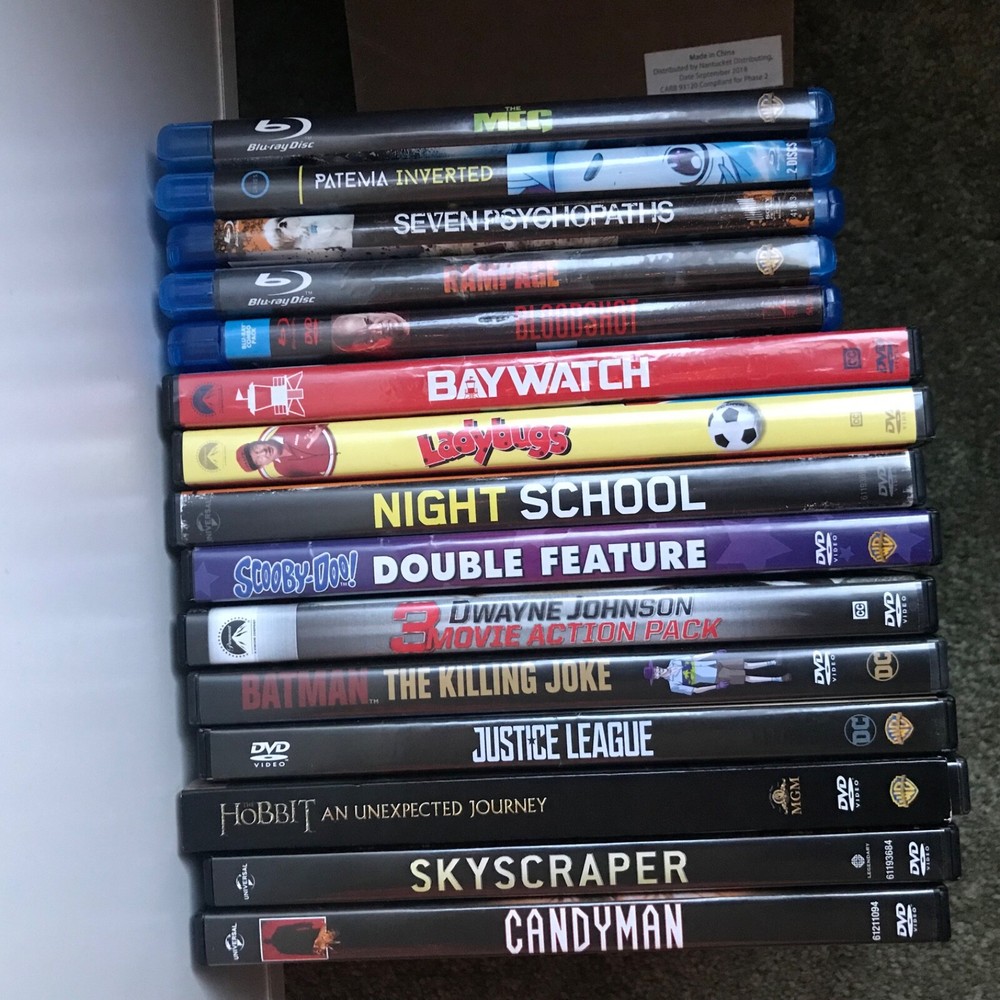 dvd lot 19 and 8 blueray