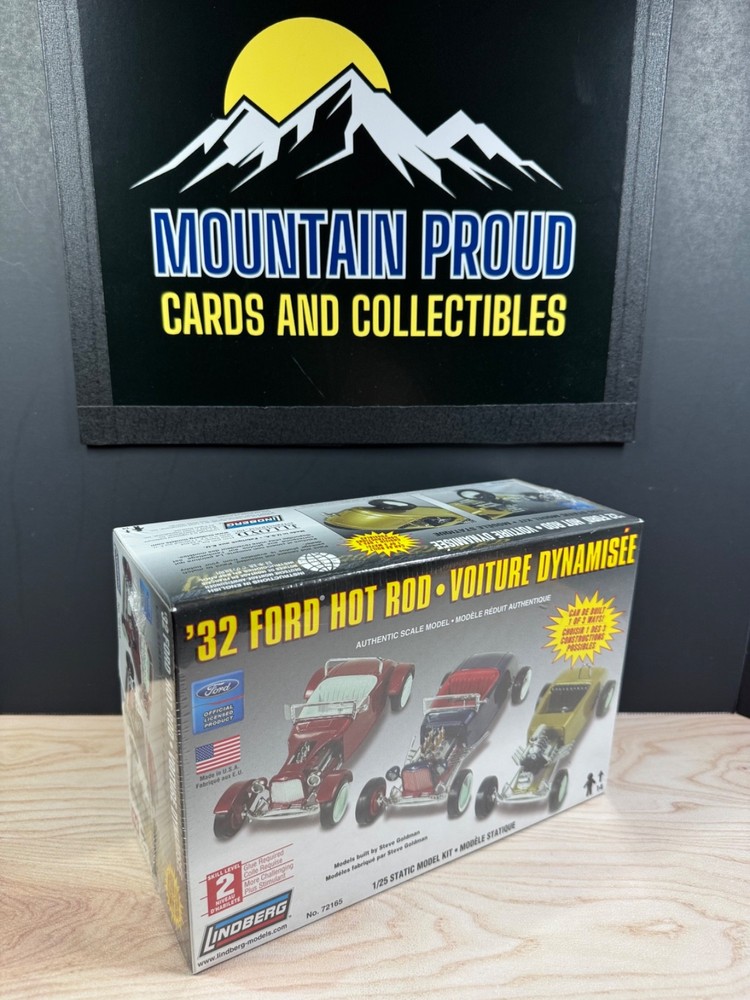 LINDBERG '32 FORD HOT ROD - 1:25 SCALE KIT #72165 - 3 in 1 - FACTORY SEALED NIB
