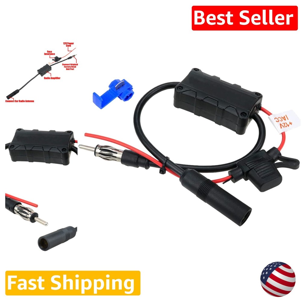 AM FM Radio Antenna Booster for Stronger Signal and Extended Range