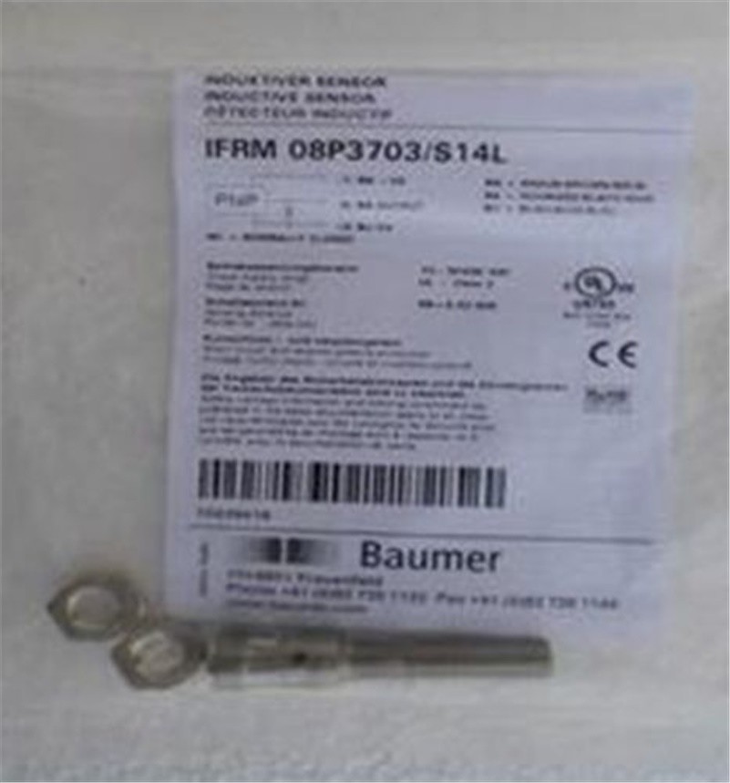 1Pc 08P3703 / S14L Sensor Baumer Ifrm New as