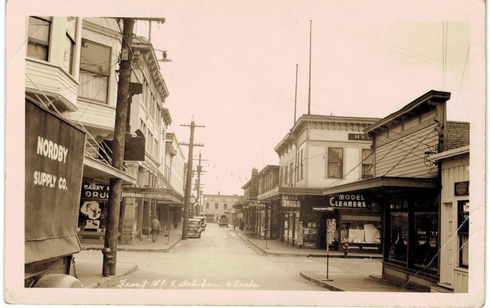 Ketchikan AK RPPC Front Street Model Cleaners Nordby Supply Drugs 1910 AZO