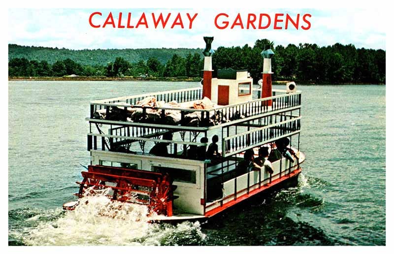Postcard BOAT SCENE Pine Mountain Georgia GA m/09 AT5172