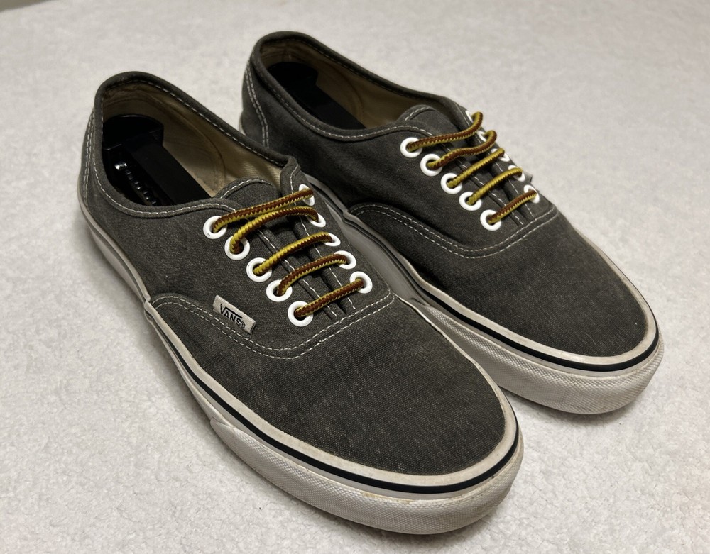 Vans Off The Wall Gray Sneakers Aztec/Rasta Interior US Mens 7 Women’s 8.5 TB4R