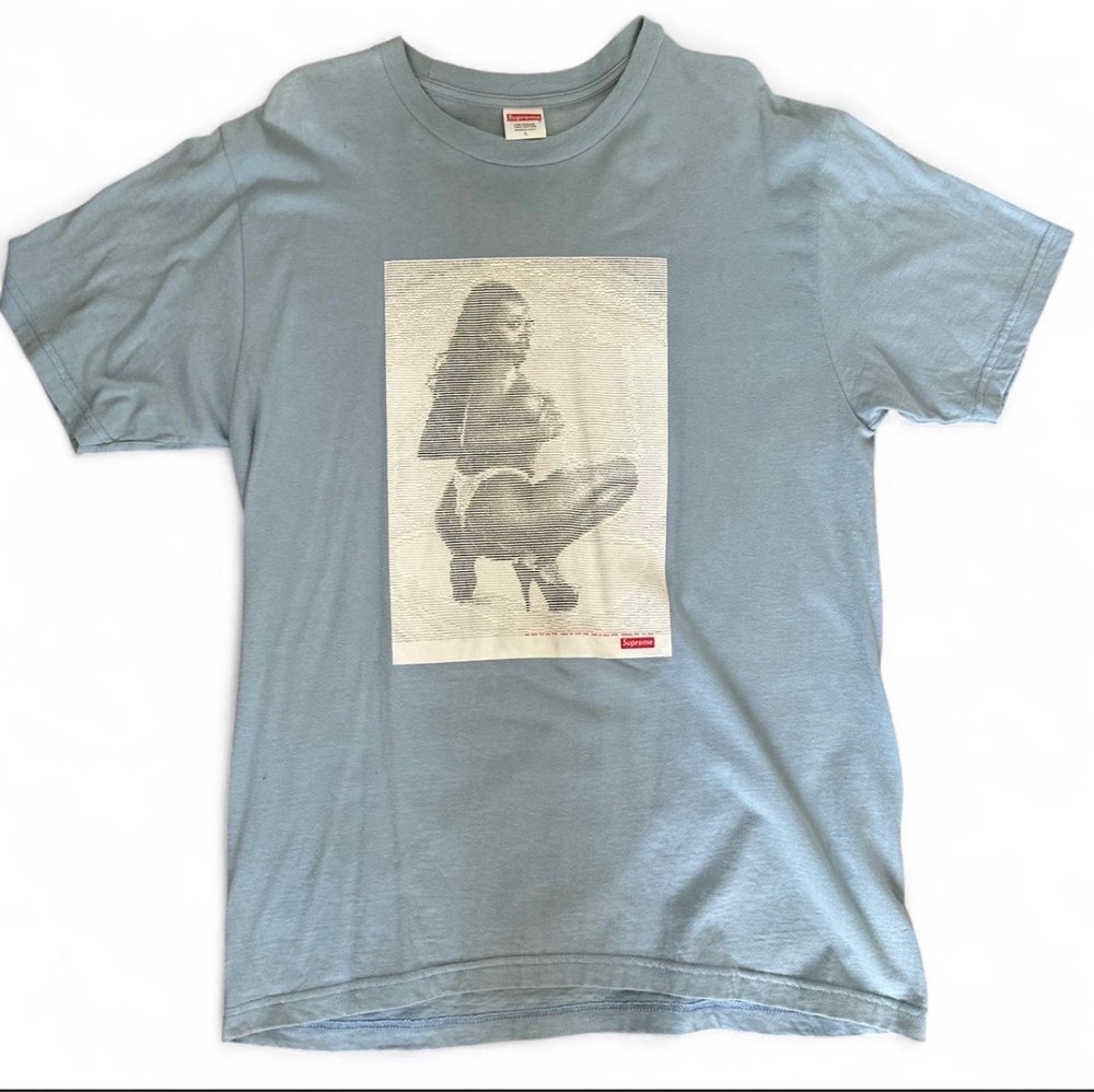 Supreme Digi T-Shirt SS17 Box Logo - Blue- Large
