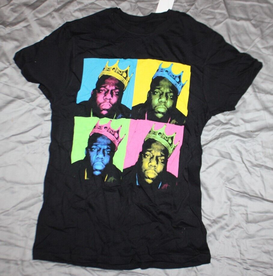 The Notorious BIG Biggie Smalls T-Shirt Men's sz S Short Sleeve Crew Neck Black