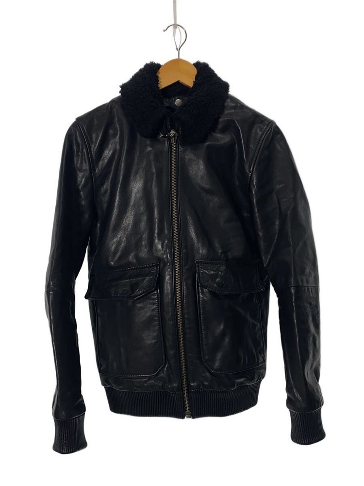 Nudie Jeans Leather Jacket Blouson/Xs/Cowhide/Blk/Se-411 3505