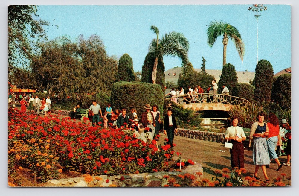 c1950s Los Angeles County Fair Plaza of States Vtg Pomona California CA Postcard