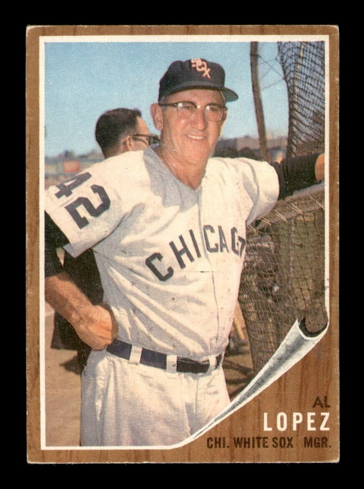 1962 Topps #286 Al Lopez Manager VG-EX Graded by OBGcards