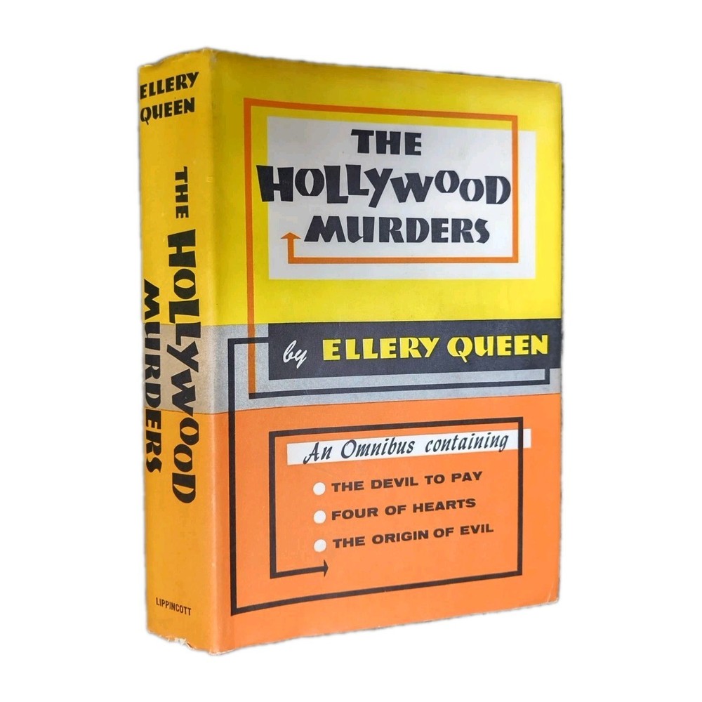 The Hollywood Murders by Ellery Queen 1951 Lippincott BCE Omnibus w/3 stories