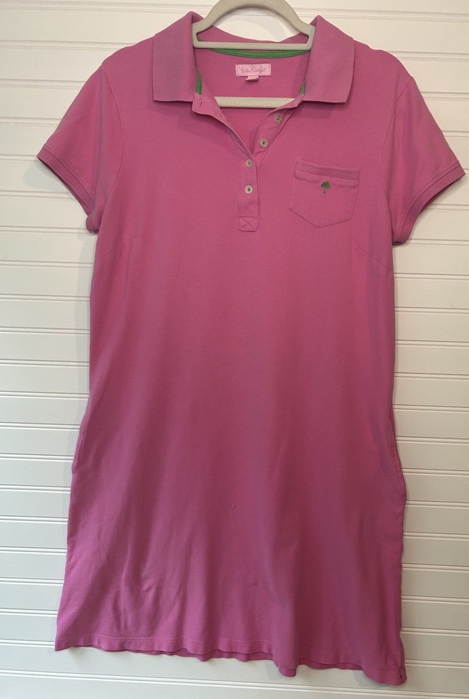 Pink Lilly Pulitzer Polo Dress  Size Large