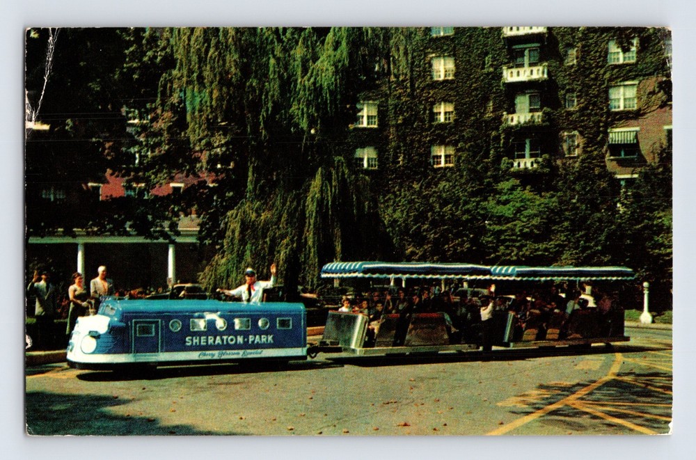 Postcard Washington DC Sheraton Park Hotel Tram 1960s Unposted Chrome