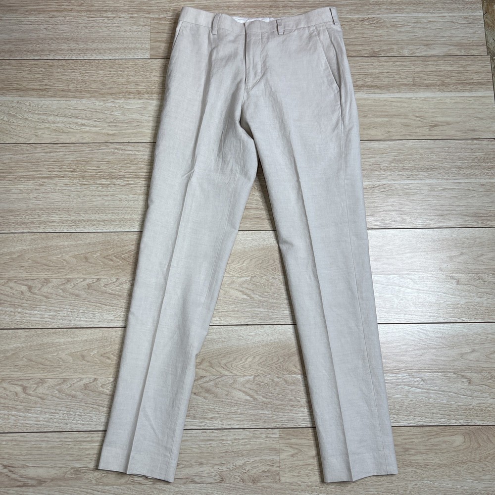 J.Crew Ludlow Slim-fit suit pant in Irish cotton-linen blend 28/32