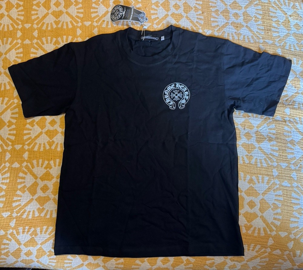 Chrome Hearts T-shirt - Horseshoe Logo - Black - Small