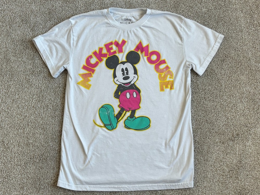 Disney Mickey Mouse Jerry Leigh Shirt White Medium