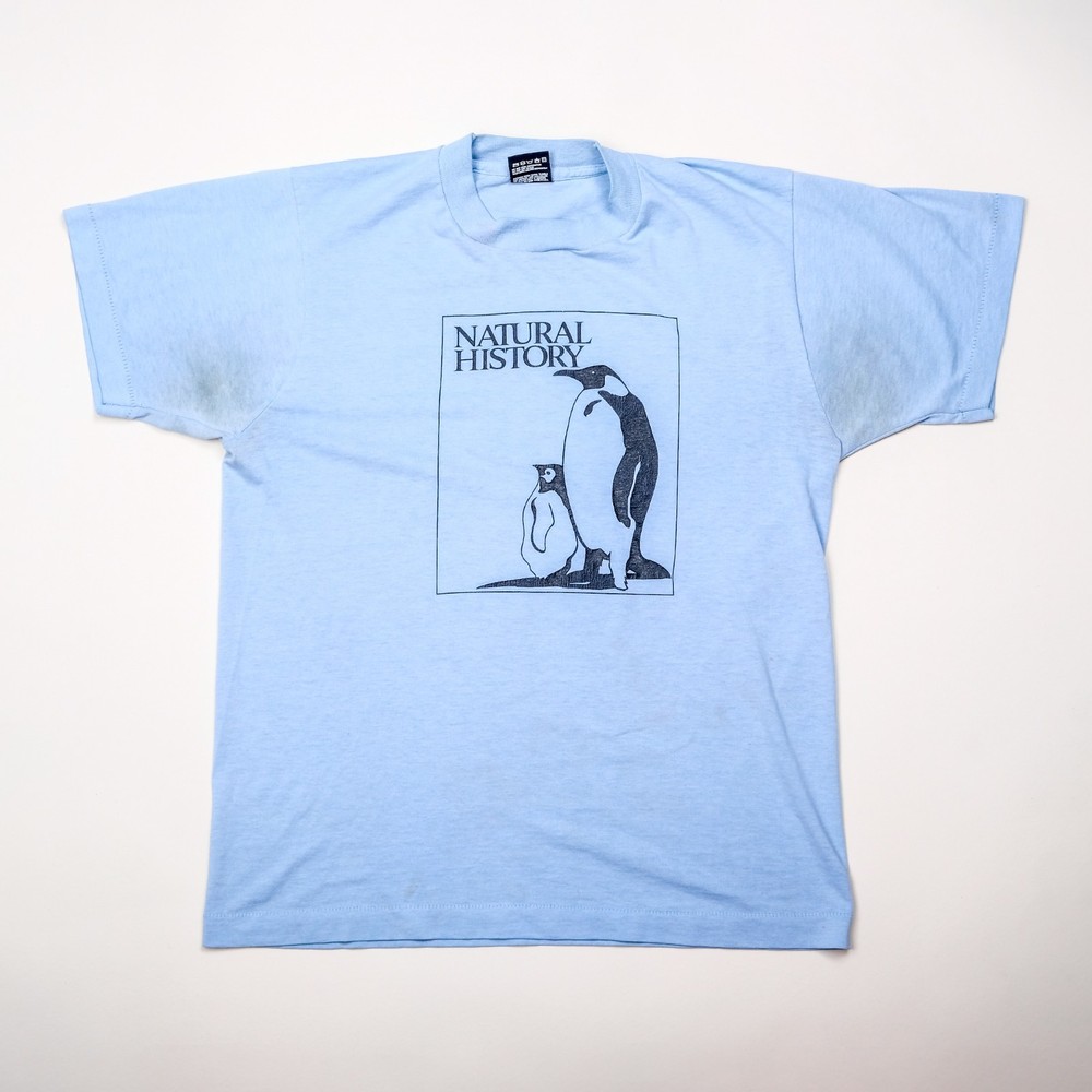 Vintage 80s New York Natural History Museum Penguin T-shirt Size Medium
