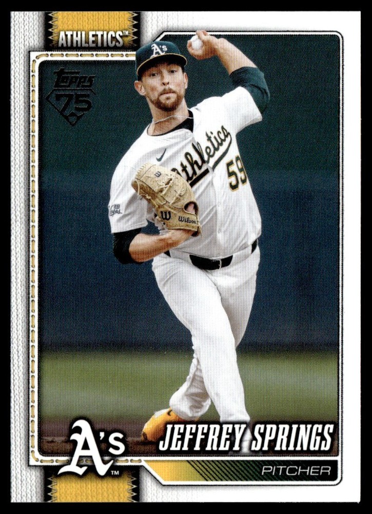 2026 Topps Series 1 Base Jeffrey Springs Oakland Athletics #87