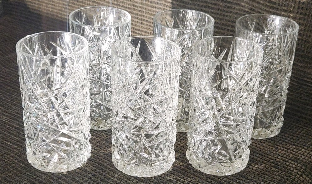 Set of 6 CRISTAL D'ARQUES 