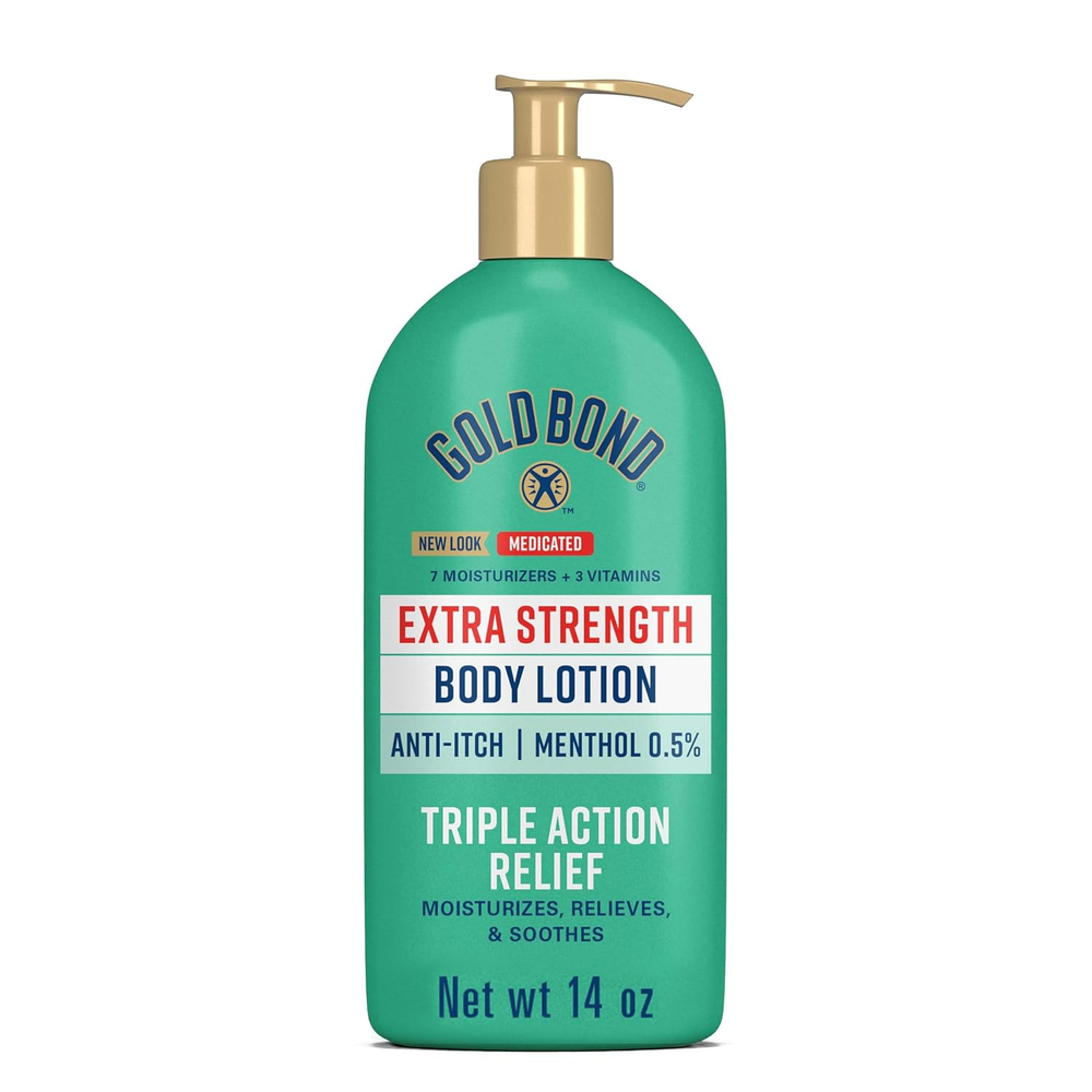 Gold Bond Medicated Extra Strength Body Lotion, Moisturizes, Relieves & Soothes,