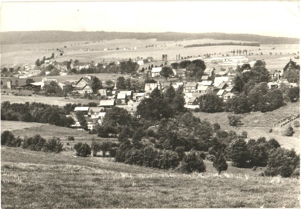 Panorama of Drobischau Village, Thuringia, Germany Postcard