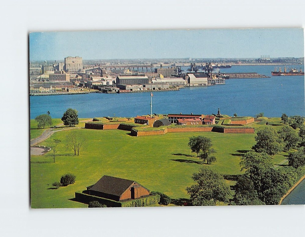 Postcard Fort McHenry National Monument Baltimore Maryland USA