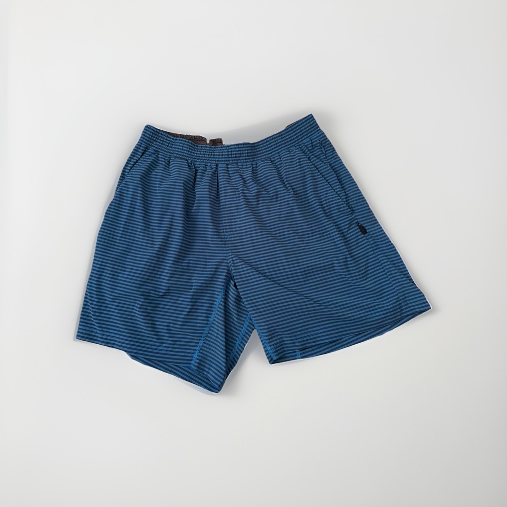 Men’s Rhône Athletic Blue Shorts, Size M w/ Pockets Drawstring 7” inseam (K05)