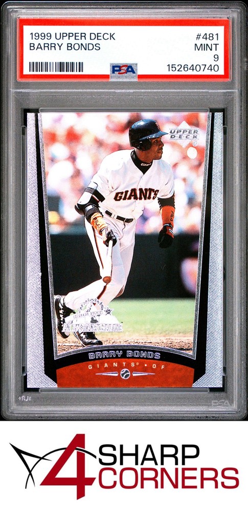 1999 Upper Deck #481 Barry Bonds Giants Pop 4 Psa 94SC is the hobby's first consignment choice on eBay!