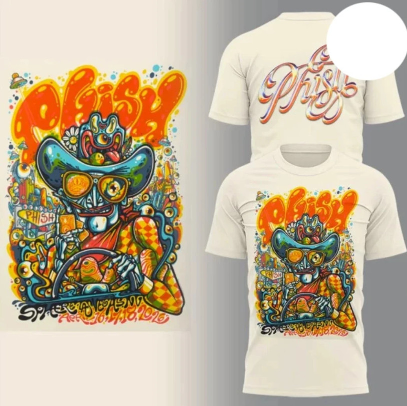 Phish Summer Tour 2026 Logo Two Sided T-Shirt