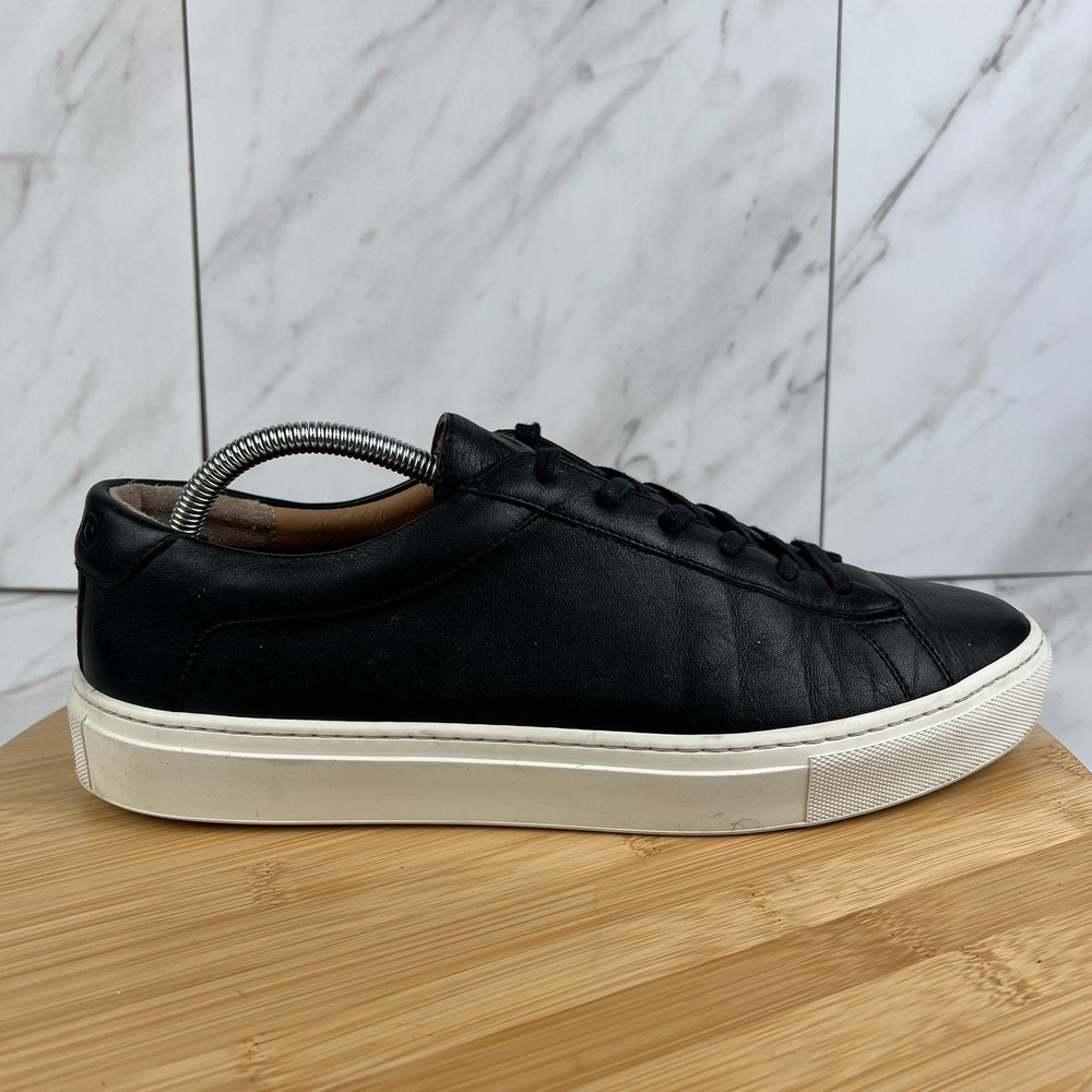 KOIO Capri Mens Size 10 [EU 43] Black Onyx Leather Sneakers Shoes