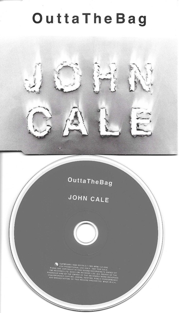 Velvet Underground JOHN CALE Outta the Bag EUROPE Made PROMO CD single USA seler