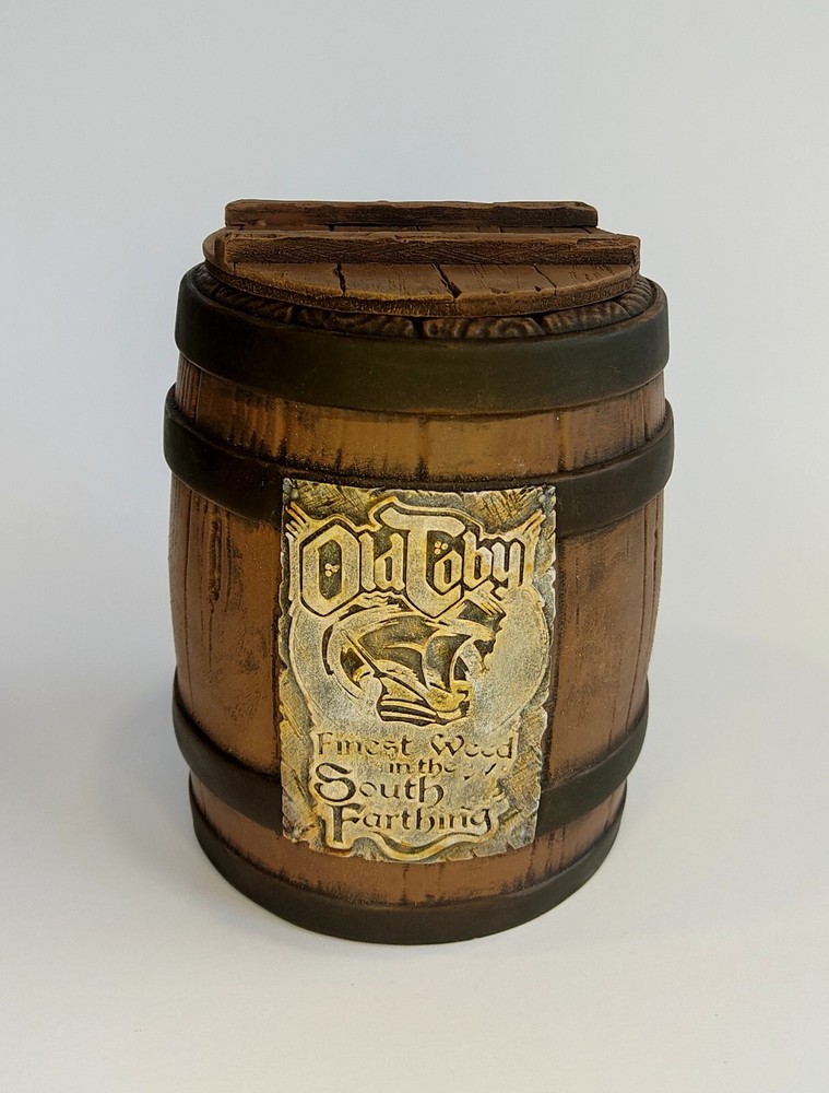 Vintage Old Toby pipe weed barrel decor inspired by Tolkien LOTR Hobbit theme