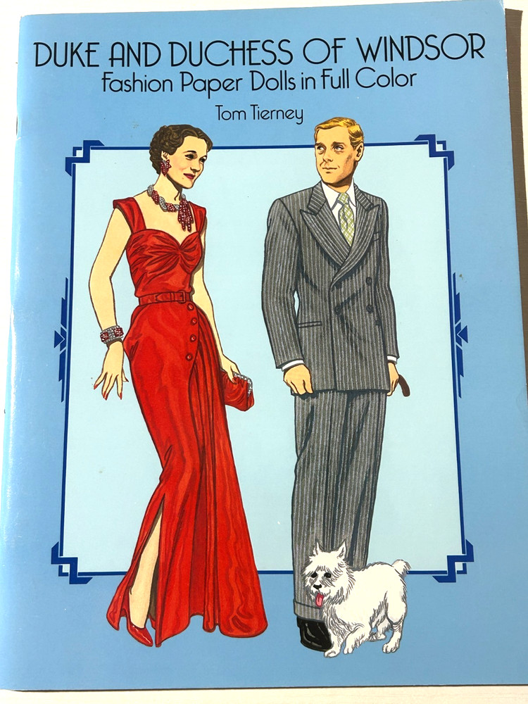 Paper Doll Book UNUSED - Duke Duchess of Windsor Tierney