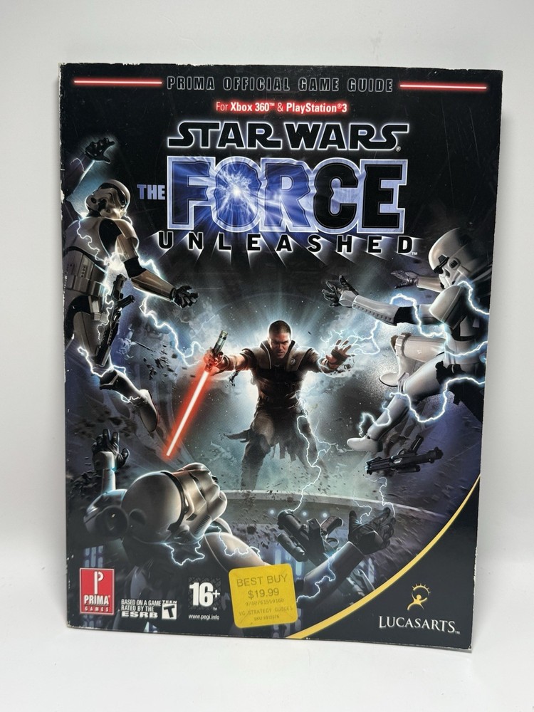 Star Wars The Force Unleashed Video Game Strategy Guide Book Prima Games