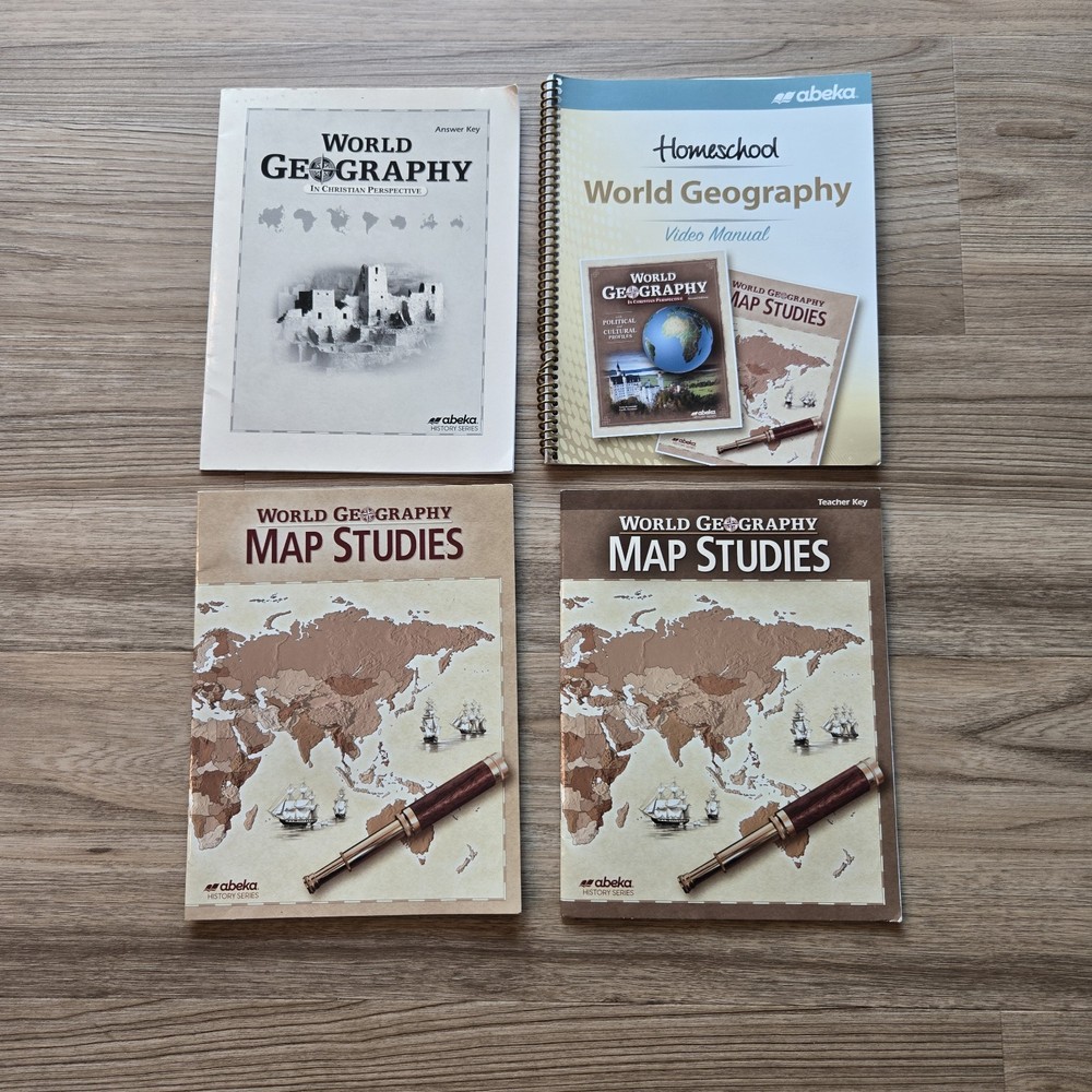 Abeka World Geography Christian Perspective Homeschool Curriculum Workbook Key
