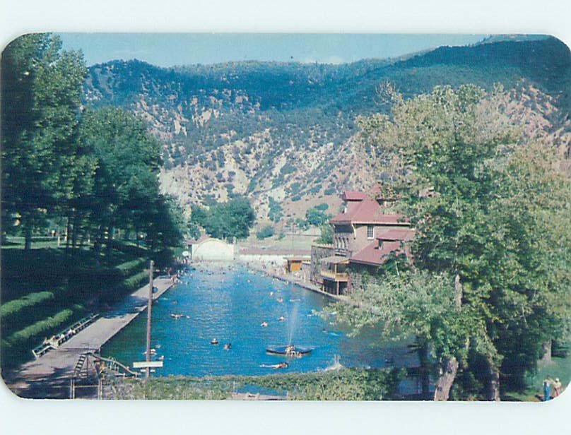Pre-1980 HOT SPRINGS SWIMMING POOL Glenwood Springs Colorado CO m/09 AF2354@