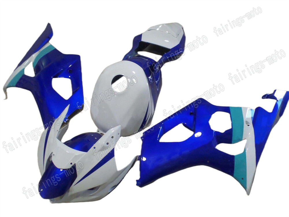 2003-2004 GSX-R 1000 Blue White ABS Plastic Fairing Body Kit