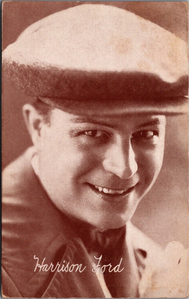 Harrison Ford Silent Film Star RPPC Postcard 1910s Hollywood Actor Portrait