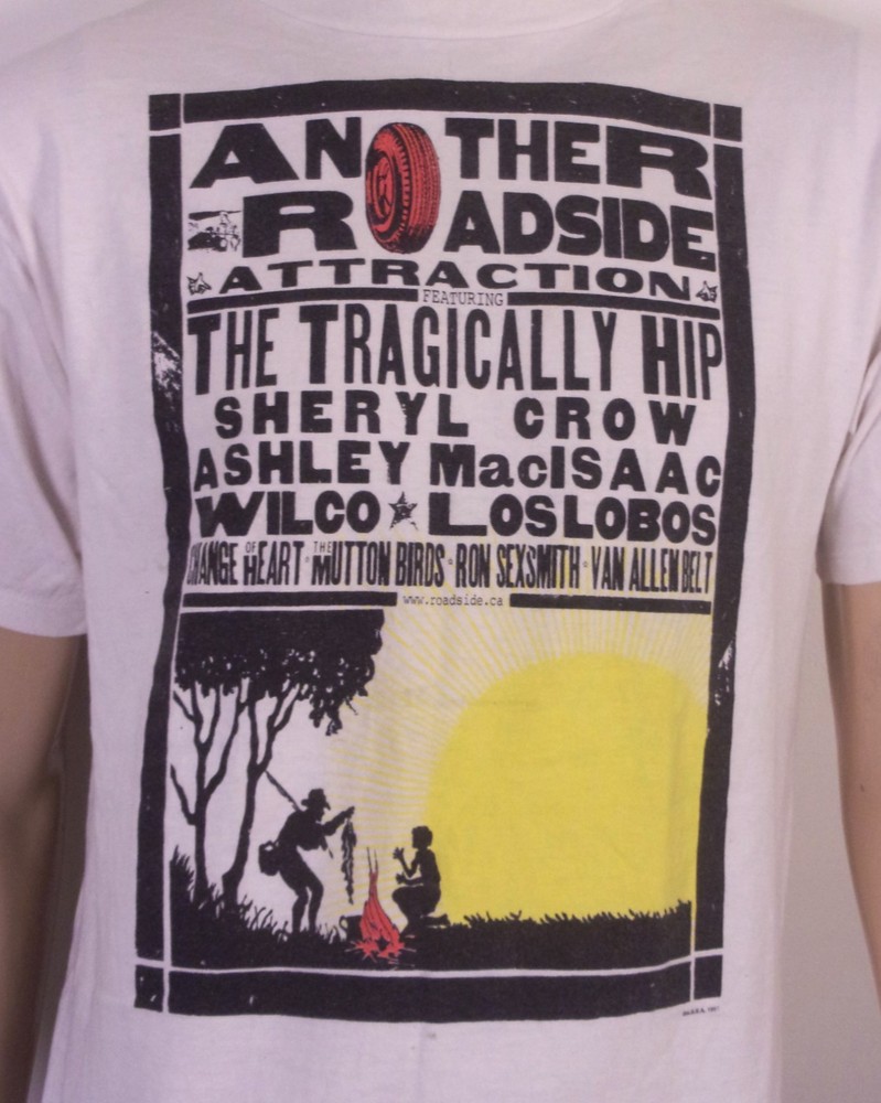 vintage 90s rare ARA Festival Tour T-Shirt 1997 Sheryl Crow Wilco Los Lobos L