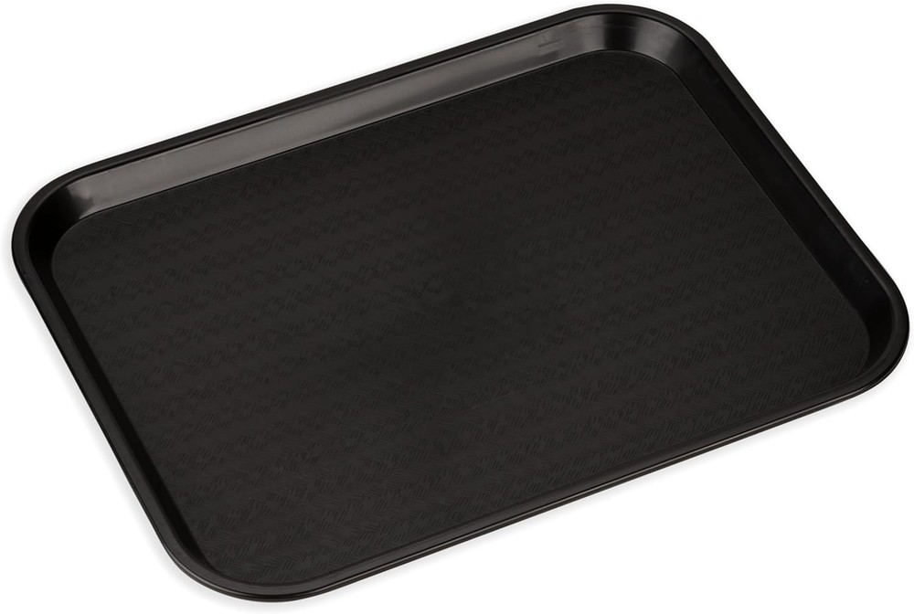 Carlisle Fast 17.9x14x1 Black Food Service Tray