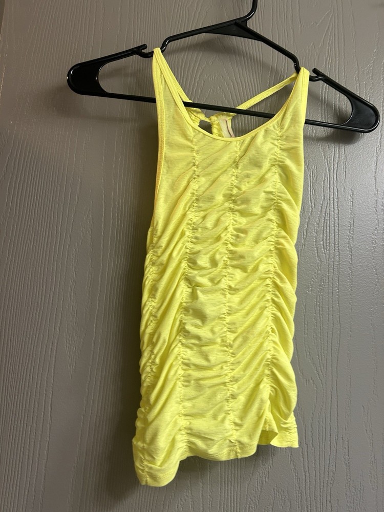 Free People Movement Women’s Size Small Ruched Open Back Tank Top