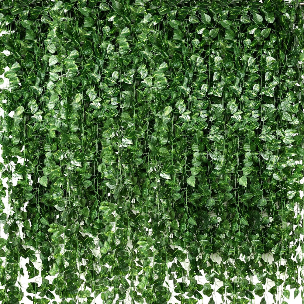 24 Pcs 158ft Artificial Ivy Garland Fake Vines Bulk Green Leaves Greenery Vines