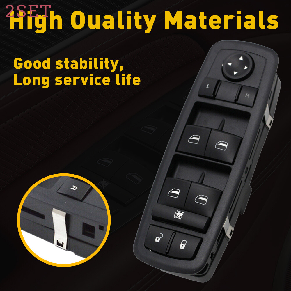 2set Master Power Window Control Switch Driver Driver Side For 2015-16 Chrysler