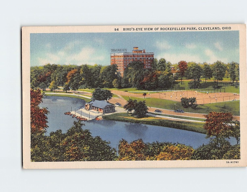 Postcard Rockefeller Park Cleveland Ohio USA