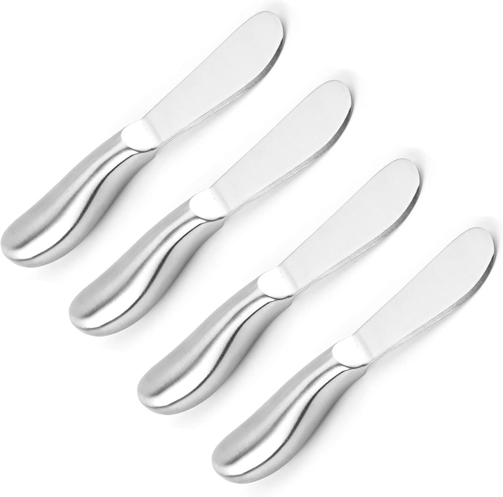 Spreader Knife Set 4-Piece Butter Knife Stainless Steel Cheese Knife Set Small B