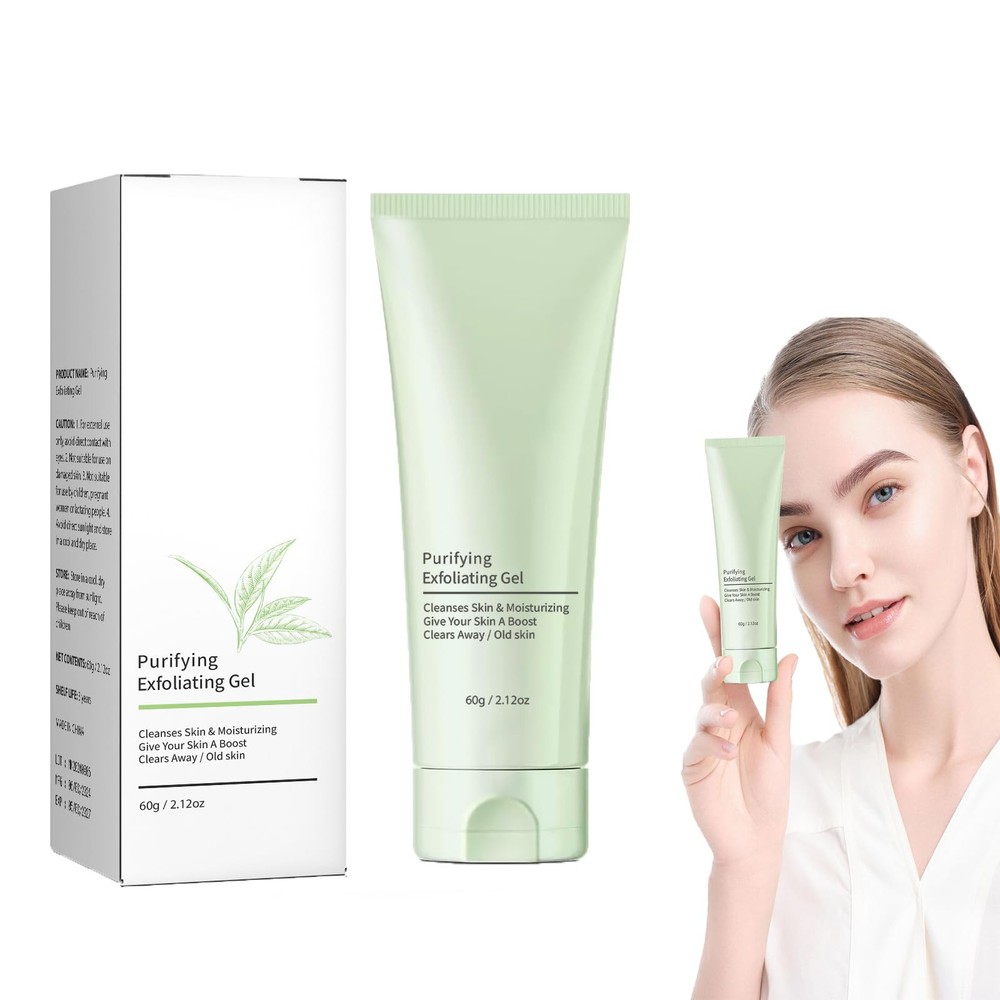Purifying Face and Body Exfoliating Scrub with Deep Cleansing Moisturizing Gel