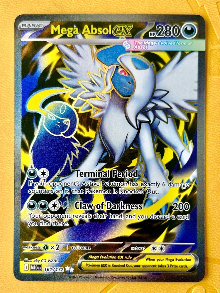 Mega Absol Ex 161/132 Ultra Rare Mega Evolution Pokemon TCG NM