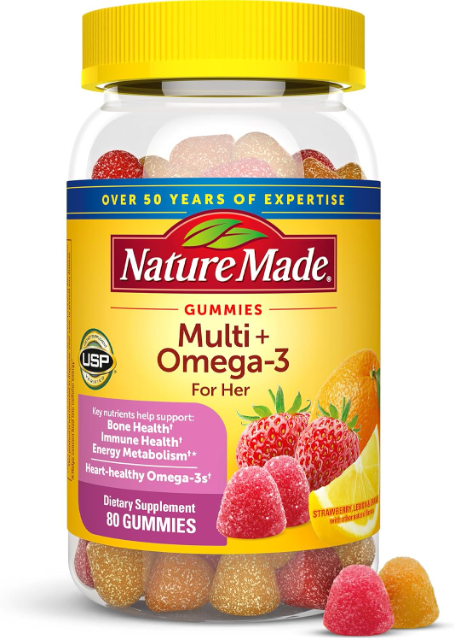 Nature Made Multi for Her with OMEGA-3 Gummies 80ct