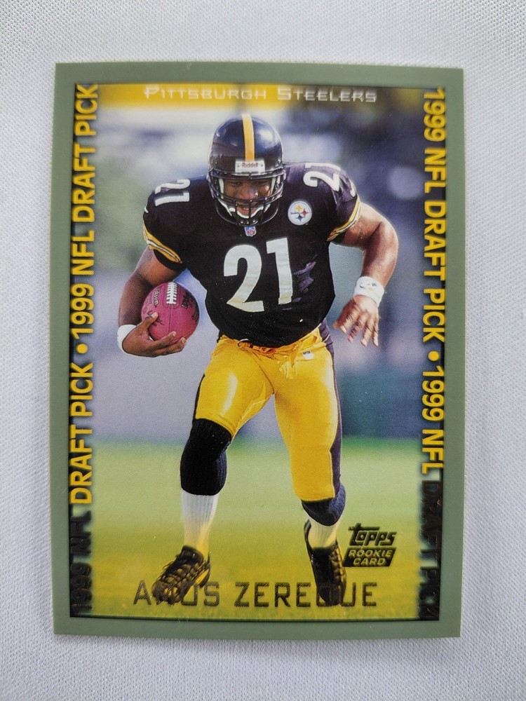 1999 Topps - 1999 NFL Draft Pick Amos Zereoue #332 (RC)