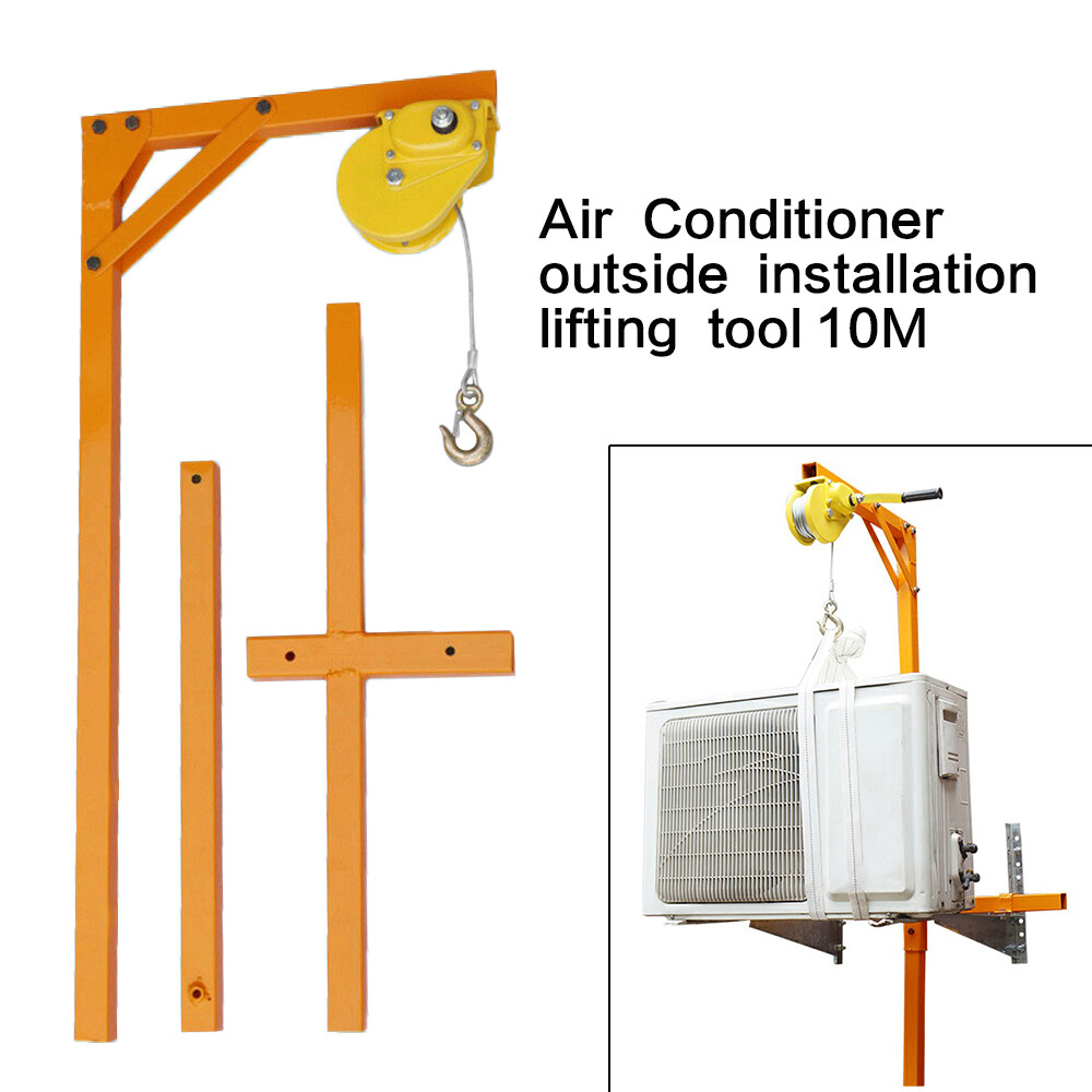 AC Air Conditioner Outside Installation lifting Tool 10M Bracket Crane Tool USA